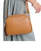 torby na ramię Torebka skórzana z ozdobnym paskiem - camel  (7127)