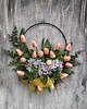 wianki Wianek z tulipanów i hortensji