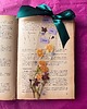 zakładki do książek Zakładka do książki z suszonymi kwiatami