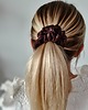 gumki do włosów Gumka jedwabna, scrunchie, frotka chocolate dream MIDI
