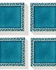 kafle i panele 4 kafle LENTO 10cmx10cm turkusowe