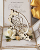 kartki scrapbooking 50 rocznica ślubu, złote gody, exploding box, kartka 3d