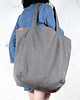 torby XXL Big Lazy bag torba grafitowa na zamek / vegan