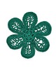 broszki Broszka kwiat ażurowa - zielona
