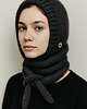 czapki damskie Balaclava kominiarka kaptur zamiast czapki merino alpaca jedwab