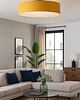 plafony Duża lampa sufitowa do salonu z tkaninowym abażurem 80 cm GRENADA