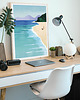 plakaty Morski spacer z psem - plakat 50x70 cm