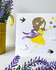kartki scrapbooking Kartka  Dziewczyna w żółtym