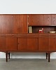 komody Highboard tekowy, duński design, lata 60, produkcja: Dania