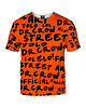 t-shirt damskie Damski T-shirt DR.CROW Orange