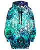 bluza z kapturem damska Bluza Oversize Tunika DR.CROW Coccobarocco