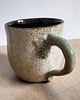 kubki Duży ceramiczny kubek z listkiem