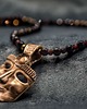 naszyjniki - inne "Słońce przywdziałem" - Naszyjnik z brązu na na naturalnych kamieniach