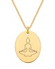 złote naszyjniki Medalion joga kwiat lotosu
