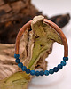 bransoletki - inne Bransoletka miedziana handmade z koralikami-agat