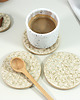 podkładki do kuchni Ceramiczne podkładki + podstawka na świeczkę - bąbelki