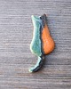 magnesy Ceramiczny magnes kot zielono rudy