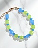 bransoletki z kamieni naturalnych Bransoletka : summer collection : lime in the sky