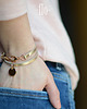 bransoletki skórzane flo gold & gold ring bransoletka skórzana