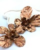 kolczyki z miedzi Miedziane Orchidee- Kolczyki Handmade