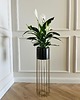 kwietniki Kwietnik metalowy stojący GOLD Design LOFT 71cm
