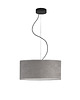 lampy wiszące Nowoczesna lampa wisząca do salonu w kolorze szarym HAJFA VELUR fi 40