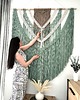 makramy Ogromna Makrama Ścienna SALVIA HEART Precyzyjne Rękodzieło  140x160 cm
