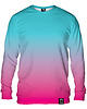 bluza bez kaptura damska Bluza Bez Kaptura Damska DR.CROW Ombre Mint Pink
