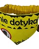 ubranka dla zwierząt Żółta bandana, chustka, apaszka dla psa Nie dotykaj