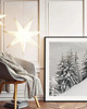 fotografia PLAKAT zimowy las, ośnieżona choinka zdjęcie, zima