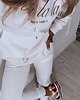 komplety damskie Bawełniany komplet dresowy OOH LA LA white