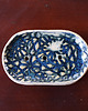 mydelniczki Mydelniczka, akcesoria do łazienki, ceramiczna, wzory, granatowa