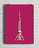 plakaty Oriental Pearl Tower  - plakat giclee art