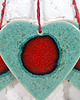 dekoracje świąteczne Duże serce - ceramiczna ozdoba świąteczna