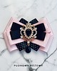 broszki Brosza  z czarną ozdobą w stylu glamour  NEW