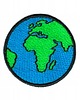 naszywki na ubrania Naszywka naprasowanka ZIEMIA termoprzylepna haft dla dzieci 4,6cm