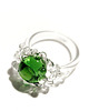 pierścionki - różne Szklany pierścionek "Nereida" zielony