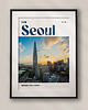 plakaty Minimalistyczny plakat Seul Korea Południowa