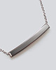 srebrne naszyjniki Simple Bar v Silver