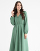 sukienki maxi damskie Lniana sukienka CAMELLIA MAXI EUCALYPTUS GREEN
