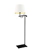 lampy podłogowe Srebrna lampa stojąca do biura BATA GOLD
