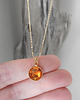 wisiory Naszyjnik bursztynem naturalnym Amber eye