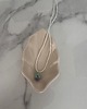 wisiory Handmade naszyjnik z koralików z plecionym owocem fioletowym jasnym