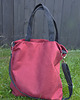 torby XXL TORBA HOBO XXL - bordo, czerń