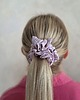gumki do włosów Gumka jedwabna, scrunchie, wild  lavender check MAXI