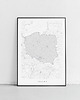 grafiki i ilustracje Polska - mapa Polski - plakat