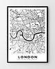 plakaty Plakat mapa Londynu