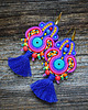 kolczyki soutache Etniczne  kolczyki soutache z chwostami