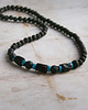 biżuteria męska Naszyjnik MĘSKI : czarny turmalin, jaspis & lawa
