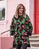 bluza z kapturem damska Bluza oversize Nina zielona pantera